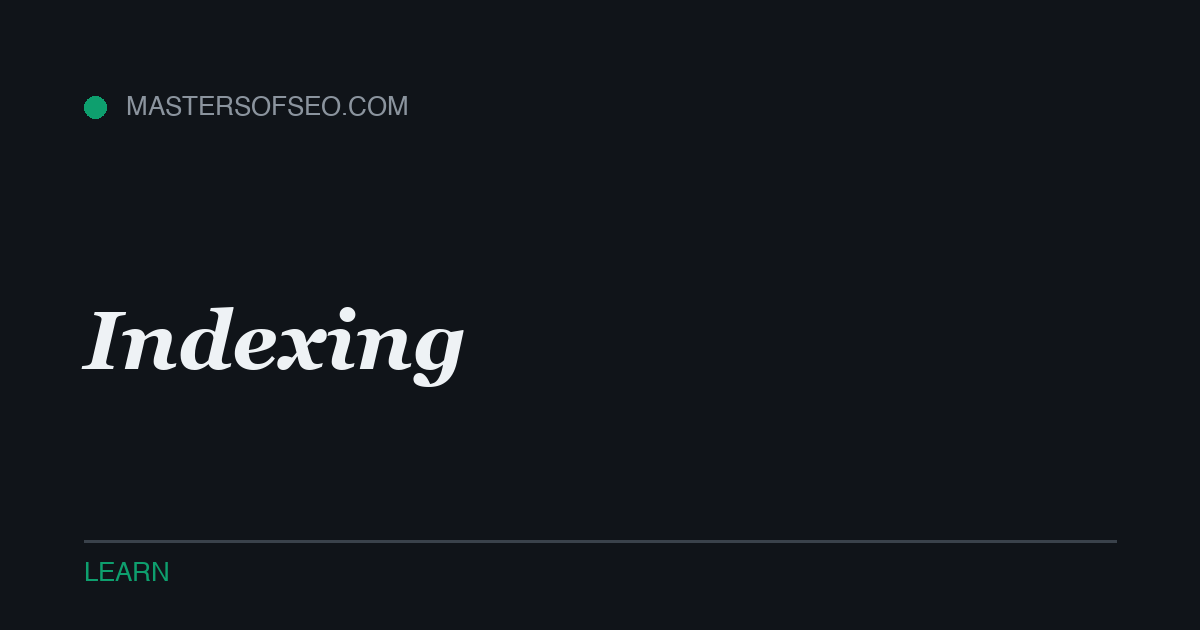 Indexing