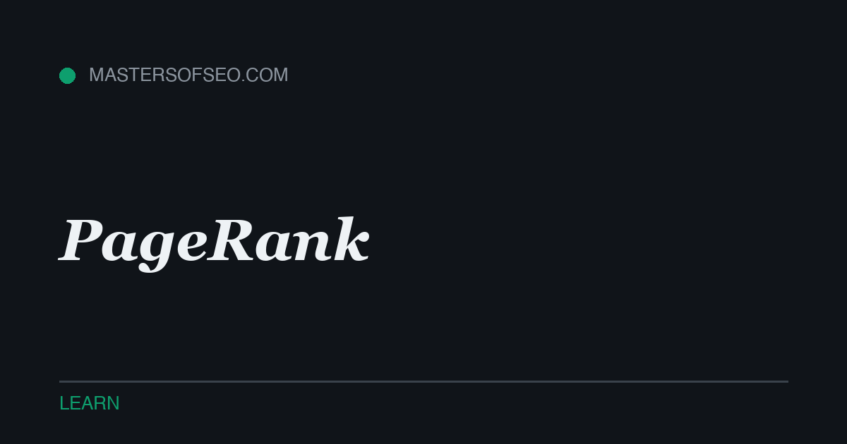 PageRank